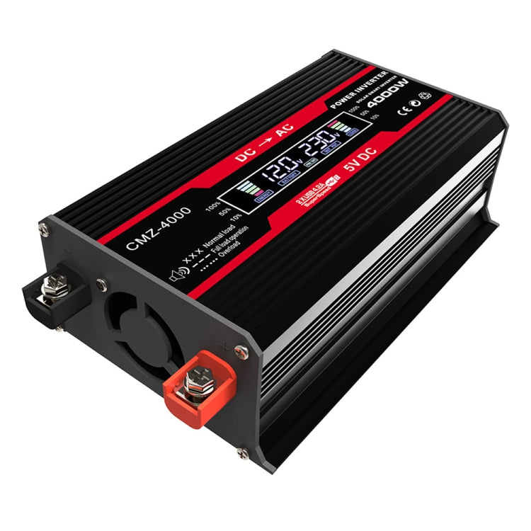 Zhizun 12V to 110V 4000W Car Power Inverter, 12V to 110V 12V to 110V Black