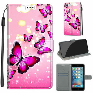 C03 Gradient Pink Flying Butterflies
