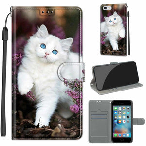 C08 Flower Bush Big White Cat