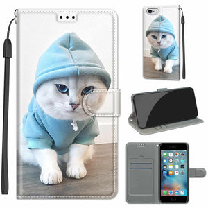 C15 Blue Sweater White Cat