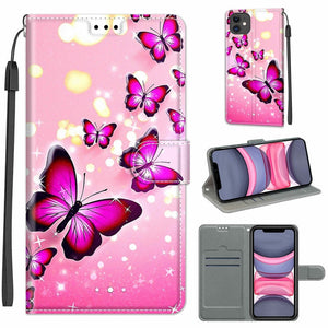 C03 Gradient Pink Flying Butterflies