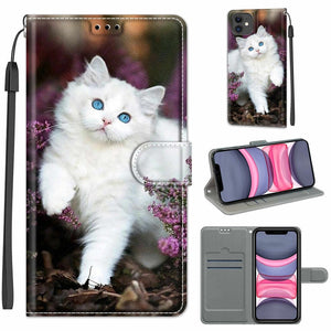 C08 Flower Bush Big White Cat