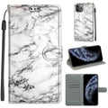 Case – Leather, Magnetic (iPhone 11 Pro) #3 For iPhone 11 Pro C01 White Marble