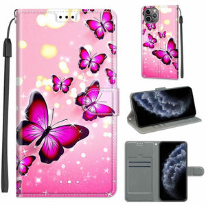 C03 Gradient Pink Flying Butterflies