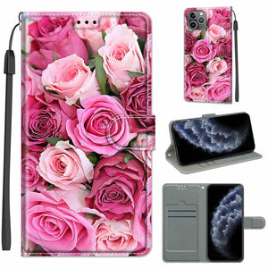 C17 Green Leaf Pink Rose