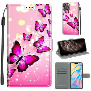 C03 Gradient Pink Flying Butterflies