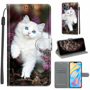 C08 Flower Bush Big White Cat