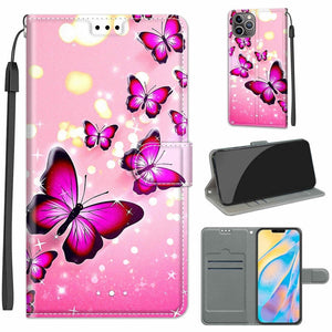 C03 Gradient Pink Flying Butterflies