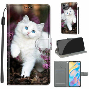 C08 Flower Bush Big White Cat