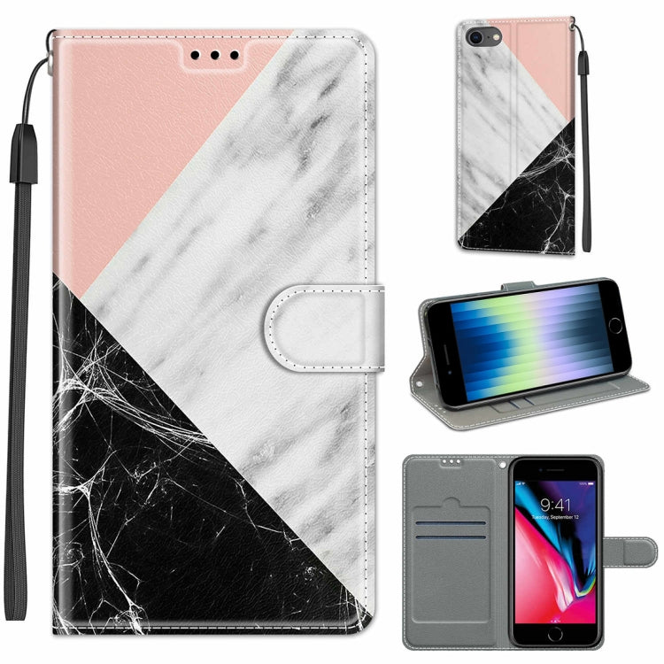 Case – Leather, Magnetic (iPhone SE 2022) #2 For iPhone SE 2022 SE 2020 8 7 C07 Pink White Black