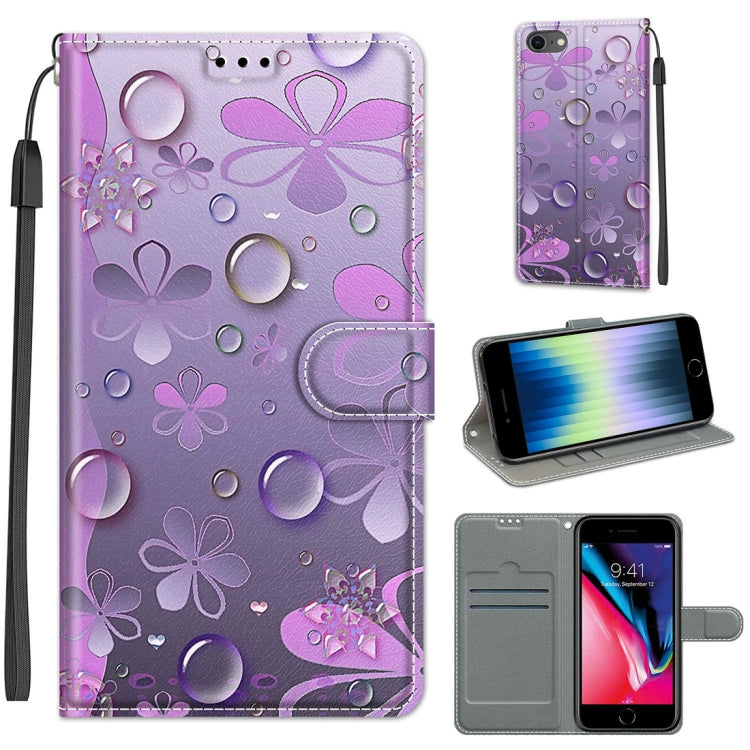 Case – Leather, Magnetic (iPhone SE 2022) #2 For iPhone SE 2022 SE 2020 8 7 C16 Water Drop Six Petal Flower