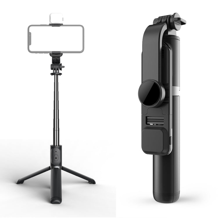 Q02S Fill Light Bluetooth Selfie Stick Tripod Mobile Phone Holder, Q02S(Black), Q02S(White) Q02S(Black) Black