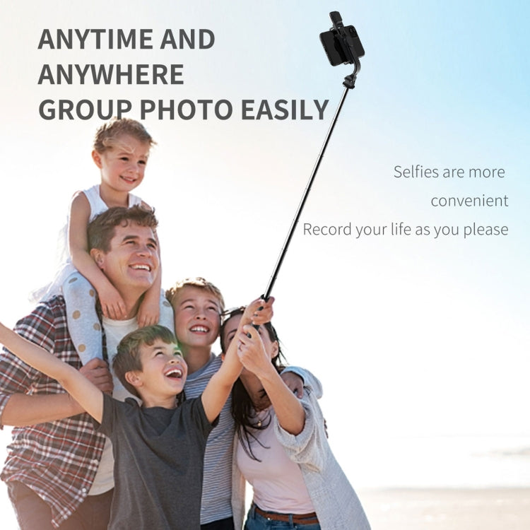 Q02S Fill Light Bluetooth Selfie Stick Tripod Mobile Phone Holder, Q02S(Black), Q02S(White) – Bluetooth, Aluminum Alloy