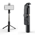 Q03S Fill Light Bluetooth Selfie Stick Tripod Mobile Phone Holder, Q03S(Black), Q03S(White) Q03S(Black) Black