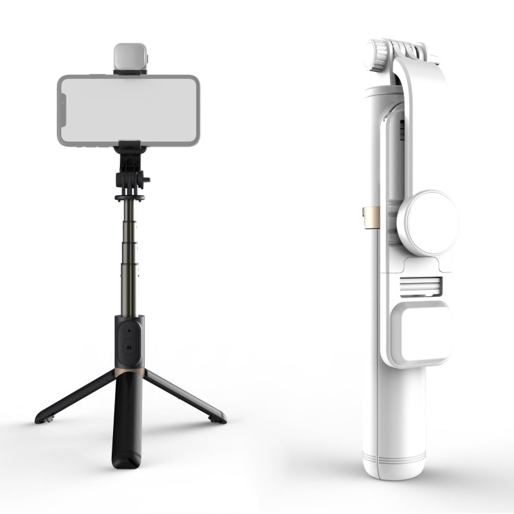 Q03S Fill Light Bluetooth Selfie Stick Tripod Mobile Phone Holder, Q03S(Black), Q03S(White) Q03S(White) White