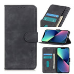 KHAZNEH Retro Texture PU + TPU Horizontal Flip Leather Case with Holder & Card Slots & Wallet – Card Slot, Flip, Leather, For iPhone 13 mini, For iPhone 13, For iPhone 13 Pro, For iPhone 13 Pro Max, For Nokia C10 / C20 For iPhone 13 mini Black