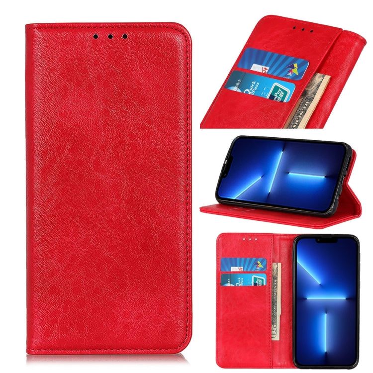 Magnetic Crazy Horse Texture Horizontal Flip Leather Case with Holder & Card Slots & Wallet – Magnetic, Card Slot, Flip, For iPhone 13 mini, For iPhone 13, For iPhone 13 Pro, For iPhone 13 Pro Max, For Nokia C10 / C20 For iPhone 13 Pro Red