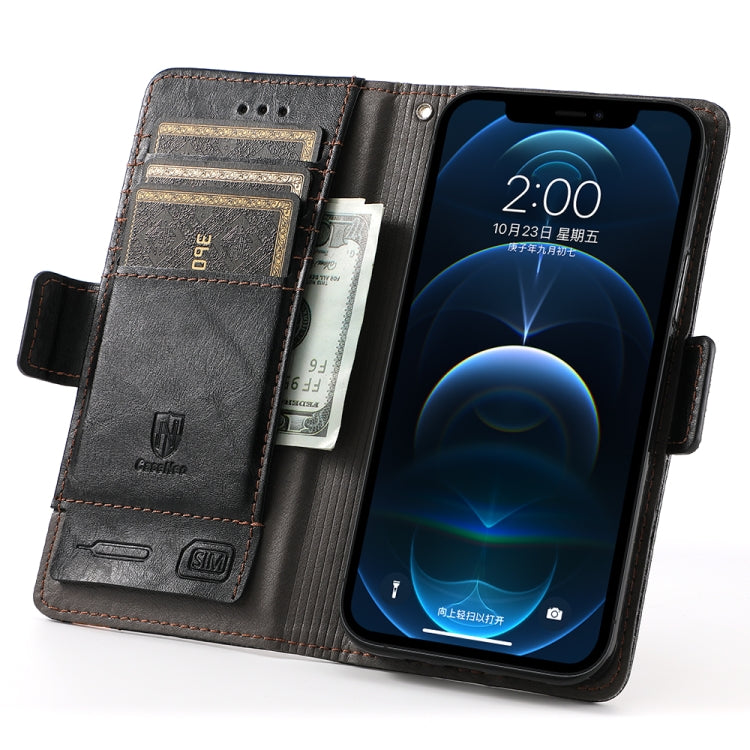 CaseNeo Business Splicing Dual Magnetic Buckle Horizontal Flip PU Leather Case with Holder & Card Slots & Wallet, For iPhone 11 Pro Max