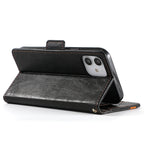 CaseNeo Business Splicing Dual Magnetic Buckle Horizontal Flip PU Leather Case with Holder & Card Slots & Wallet, For iPhone 11 Pro Max