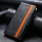 CaseNeo Business Splicing Dual Magnetic Buckle Horizontal Flip PU Leather Case with Holder & Card Slots & Wallet, For iPhone 11 Pro Max
