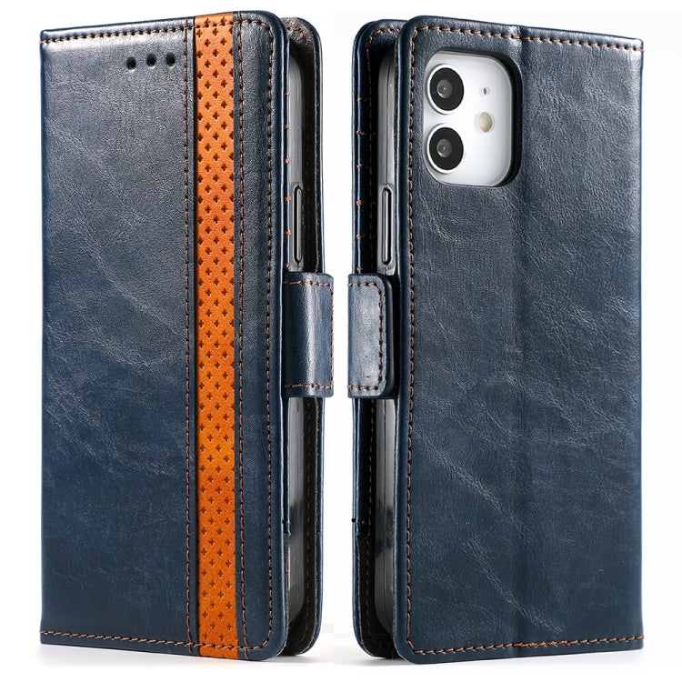 CaseNeo Business Splicing Dual Magnetic Buckle Horizontal Flip PU Leather Case with Holder & Card Slots & Wallet, For iPhone 11 Pro Max