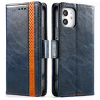 CaseNeo Business Splicing Dual Magnetic Buckle Horizontal Flip PU Leather Case with Holder & Card Slots & Wallet, For iPhone 11 Pro Max