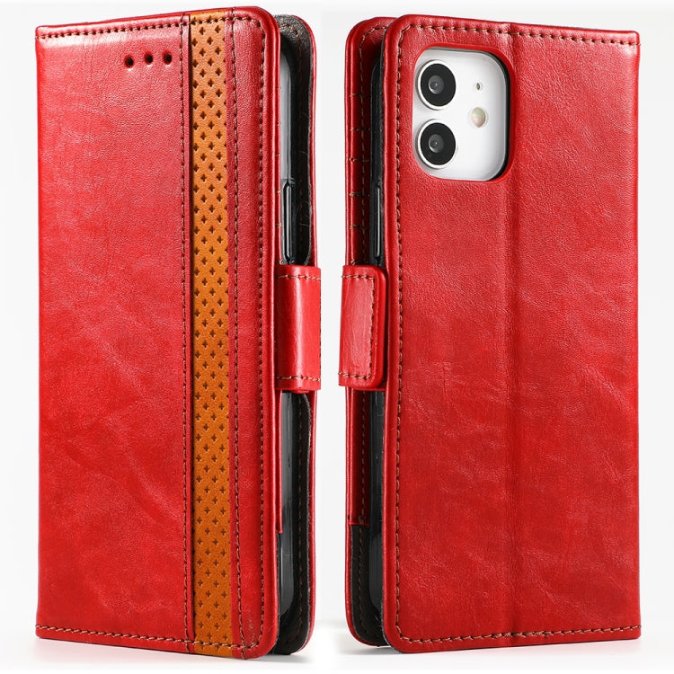 CaseNeo Business Splicing Dual Magnetic Buckle Horizontal Flip PU Leather Case with Holder & Card Slots & Wallet, For iPhone 11 Pro Max