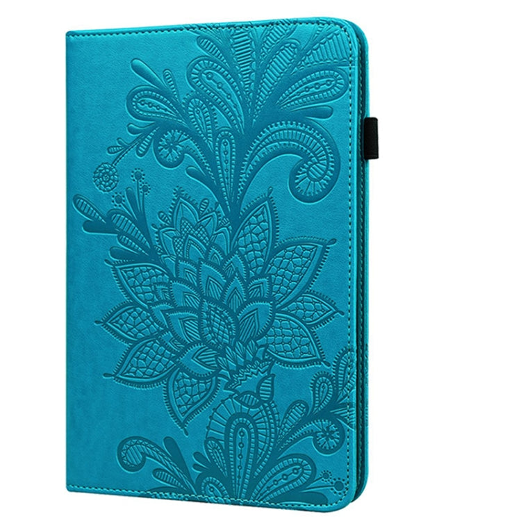 Lace Flower Embossing Pattern Horizontal Flip Leather Case with Holder & Card Slots & Wallet & Photo Frame & Sleep / Wake-up Function – Card Slot, Flip, Leather, For iPad 9.7 2018 / 9.7  2017 / Air 2 / Air, For iPad mini  2019 / 4 / 3 / 2 / 1