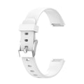 xDfind For Fitbit Luxe Silicone Color Buckle Replacement Strap Watchband, S, L S White