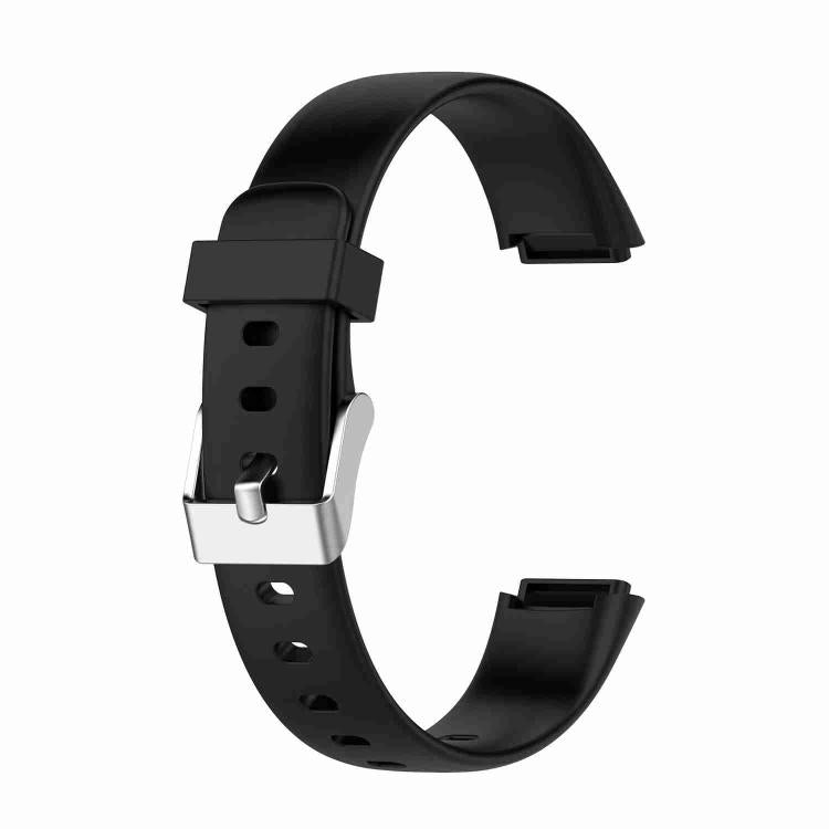 For Fitbit Luxe Silicone Color Buckle Replacement Strap Watchband, S, L – Durable Build, Easy to Use S Black