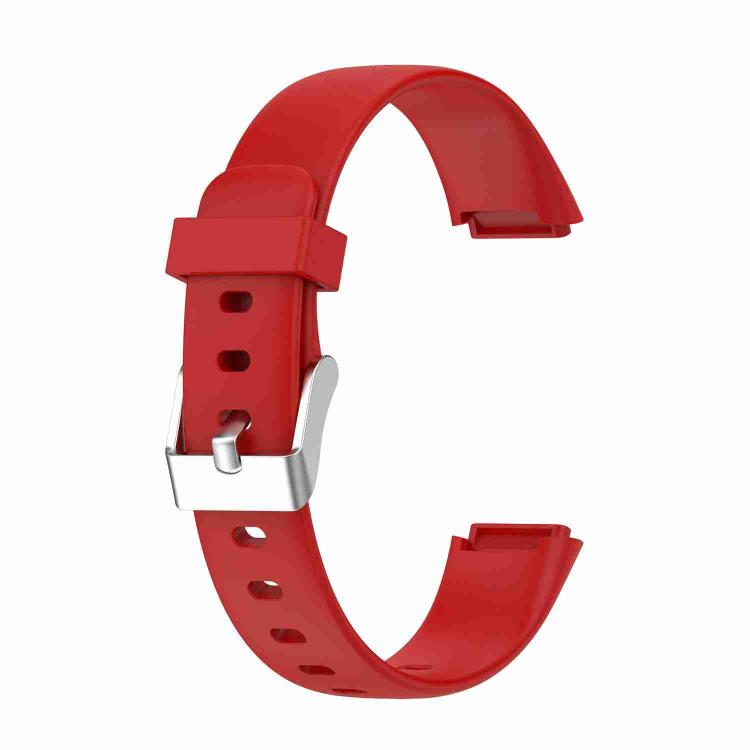 For Fitbit Luxe Silicone Color Buckle Replacement Strap Watchband, S, L – Durable Build, Easy to Use L Red