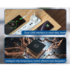 WK WP-U56 2A Dual USB Fast Charging Travel Charger Power Adapter,, EU Plug – Fast Charging, TPU