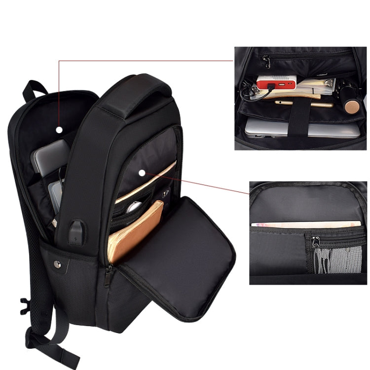 SJ01 Business Casual Computer Backpack with USB Charging Port, 13-15 inch Universal – Waterproof