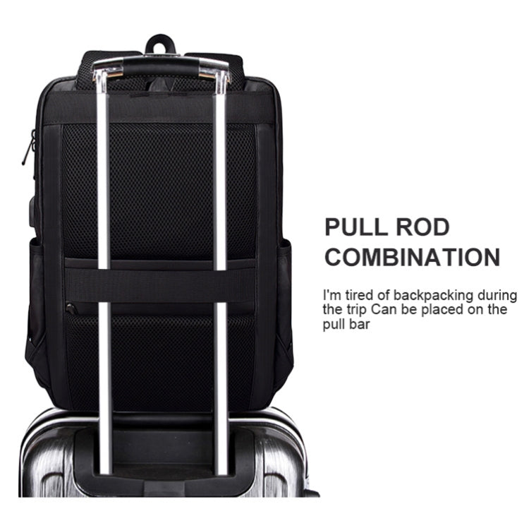 SJ01 Business Casual Computer Backpack with USB Charging Port, 13-15 inch Universal – Waterproof