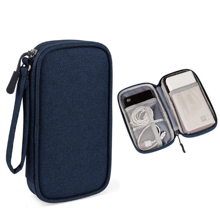 SM03 Storage Bag – Multifunctional Digital Accessories Storage Bag with Lanyard,... 19x11x3.5cm(Navy Blue) Navy Blue