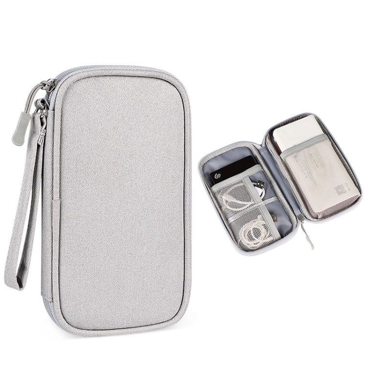 SM03 Storage Bag – Multifunctional Digital Accessories Storage Bag with Lanyard,... 19x11x3.5cm(Gray) Gray