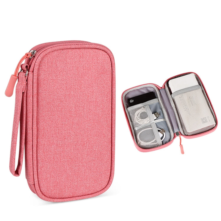 SM03 Storage Bag – Multifunctional Digital Accessories Storage Bag with Lanyard,... 19x11x3.5cm(Pink) Pink