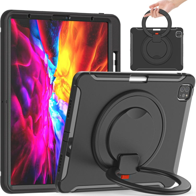 Shockproof TPU + PC Protective Case with 360 Degree Rotation Foldable Handle Grip Holder & Pen Slot – Shockproof, TPU, For iPad Pro 12.9 2020 / 2018, For Samsung Galaxy Tab S6 Lite 10.4 inch P610