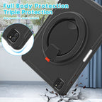 Shockproof TPU + PC Protective Case with 360 Degree Rotation Foldable Handle Grip Holder & Pen Slot – Shockproof, TPU, For iPad Pro 12.9 2020 / 2018, For Samsung Galaxy Tab S6 Lite 10.4 inch P610