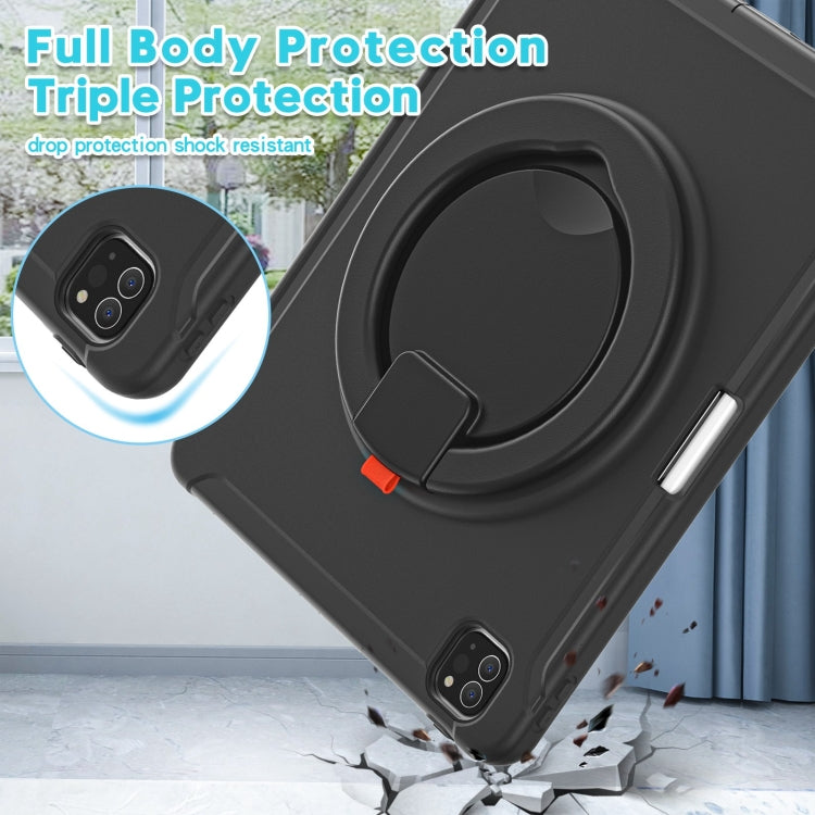 Shockproof TPU + PC Protective Case with 360 Degree Rotation Foldable Handle Grip Holder & Pen Slot – Shockproof, TPU, For iPad Pro 12.9 2020 / 2018, For Samsung Galaxy Tab S6 Lite 10.4 inch P610