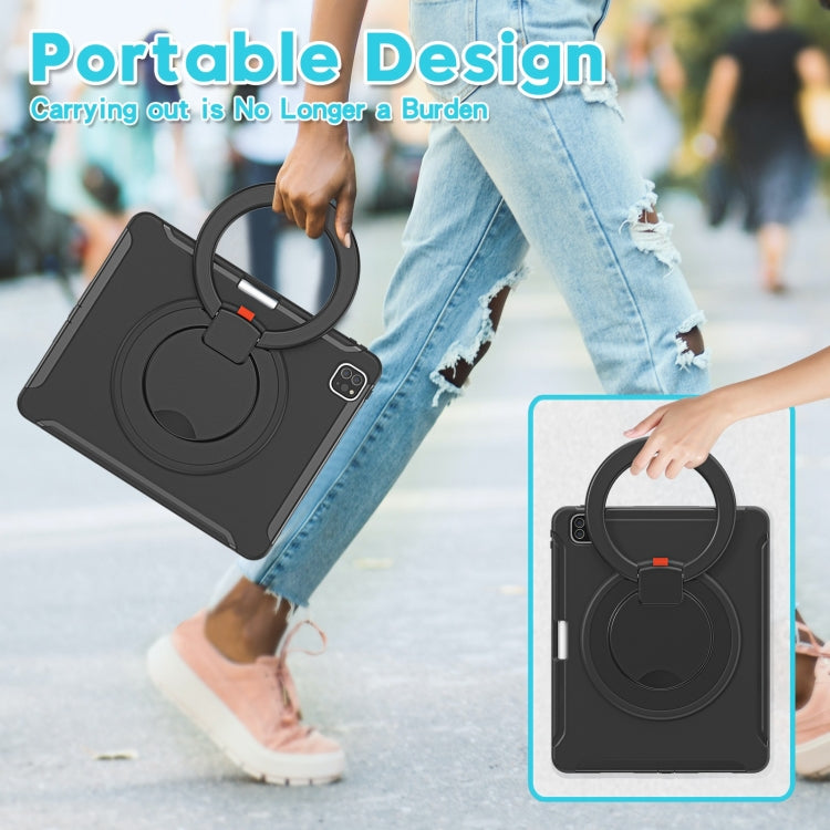 Shockproof TPU + PC Protective Case with 360 Degree Rotation Foldable Handle Grip Holder & Pen Slot – Shockproof, TPU, For iPad Pro 12.9 2020 / 2018, For Samsung Galaxy Tab S6 Lite 10.4 inch P610