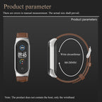 For Xiaomi Mi Band 6 / 5 CS Microfiber Leather Replacement Watchband