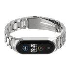 For Xiaomi Mi Band 6 / 5 CS Mijobs CS Metal Three Bead Stainless Steel Watch Band