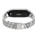 For Xiaomi Mi Band 6 / 5 CS Mijobs CS Metal Three Bead Stainless Steel Watch Band