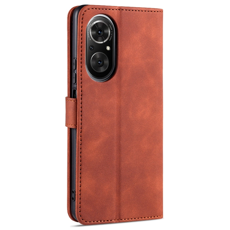 AZNS Skin Feel Calf Texture Horizontal Flip Leather Case with Card Slots & Holder & Wallet – Card Slot, Flip, Leather, For Honor 50 SE
