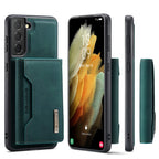DG.MING M2 Series 3-Fold Multi Card Bag Back Cover Shockproof Case with Wallet & Holder Function, For Samsung Galaxy S21, For Samsung Galaxy S21 FE, For Samsung Galaxy S21+