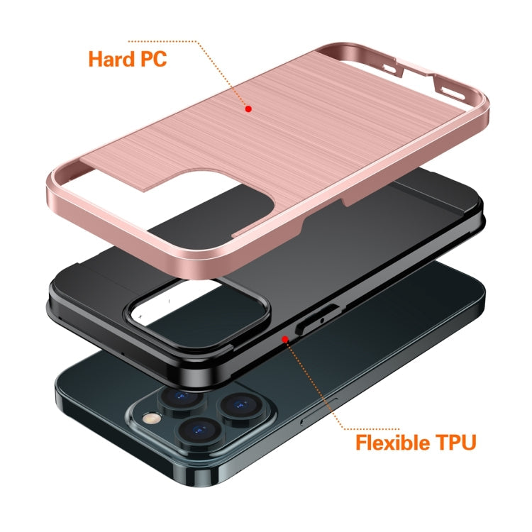 Brushed Texture Carbon Fiber TPU Case, For iPhone 13 mini, For iPhone...