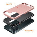 Brushed Texture Carbon Fiber TPU Case, For iPhone 13 mini, For iPhone...