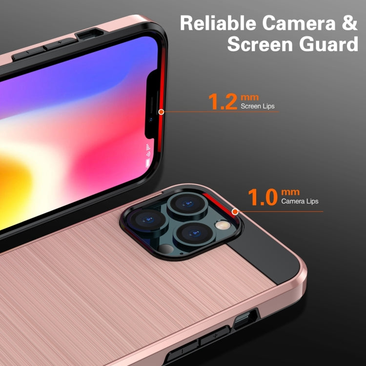 Brushed Texture Carbon Fiber TPU Case, For iPhone 13 mini, For iPhone...