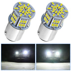 1 Pair E0052 9-14V 1156-54SMD-2835 6000K 1080LM White Light Car Decoding Turn Signal Reversing Light, E0052 – Waterproof, Ultra-thin E0052